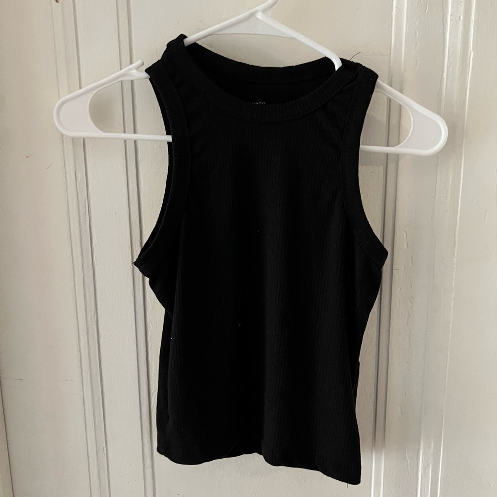 Rue21 Black Ribbed Tank Top